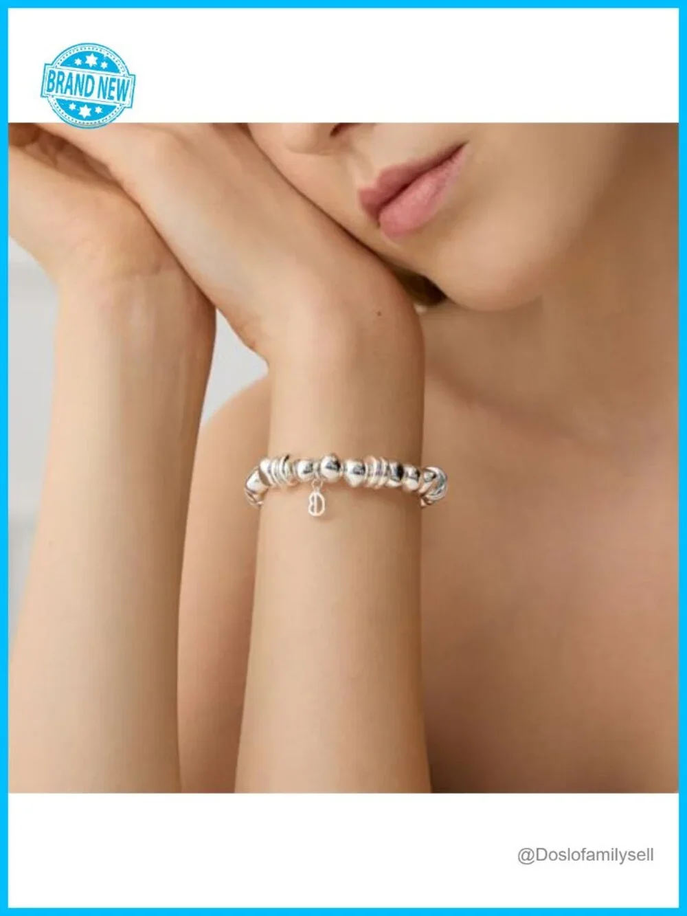 18K Gold/Silver Plated Beaded Stretch Bracelet Stackable Balls